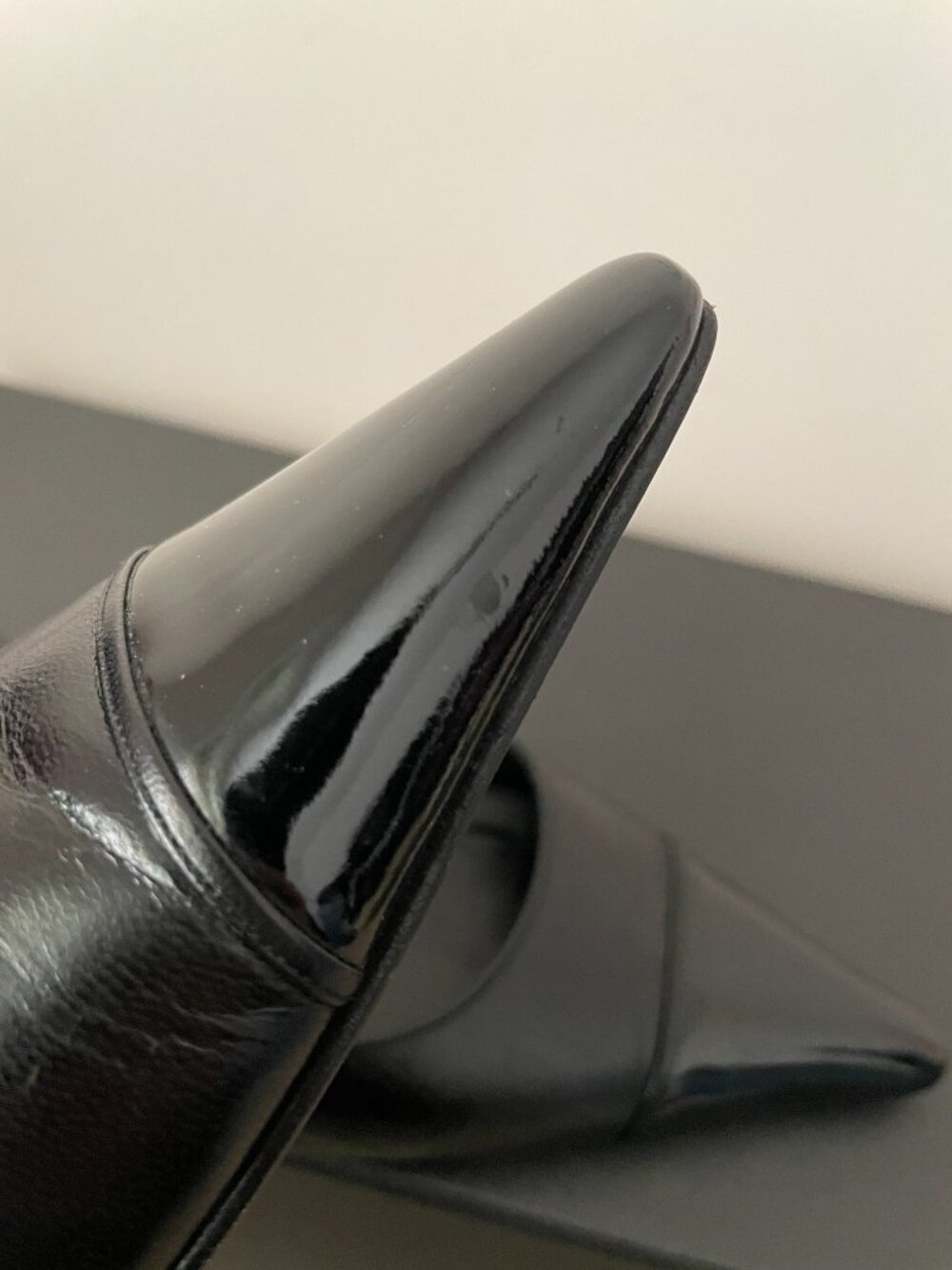 CHANEL Leather Kitten Heels Slip On - Picture 12 of 16